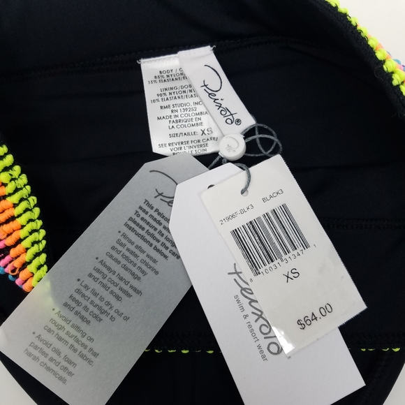 Peixoto Zoni Embroidered High Waist Bikini Bottom - Picture 9 of 9